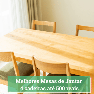 mesa de jantar 4 cadeiras ate 500 reais
